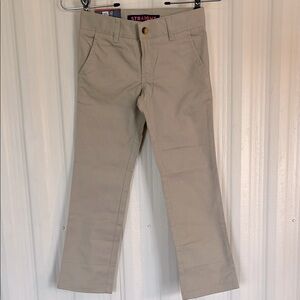 FRENCH TOAST Kids‎ Khaki Straight-Leg Pants Adjustable Waist Size 7 Slim